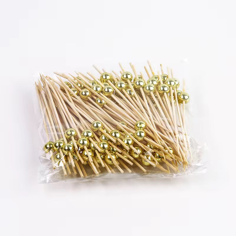 Gold Pearl Bamboo Sticks