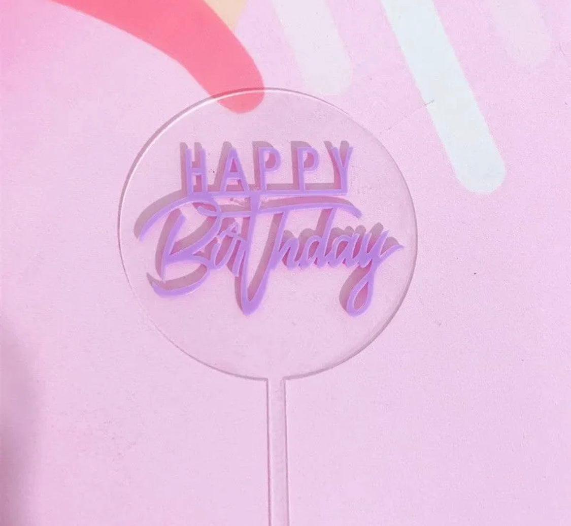 Acrylic Cake Toppers