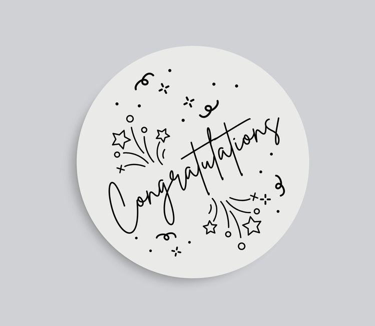 Congratulations Sticker