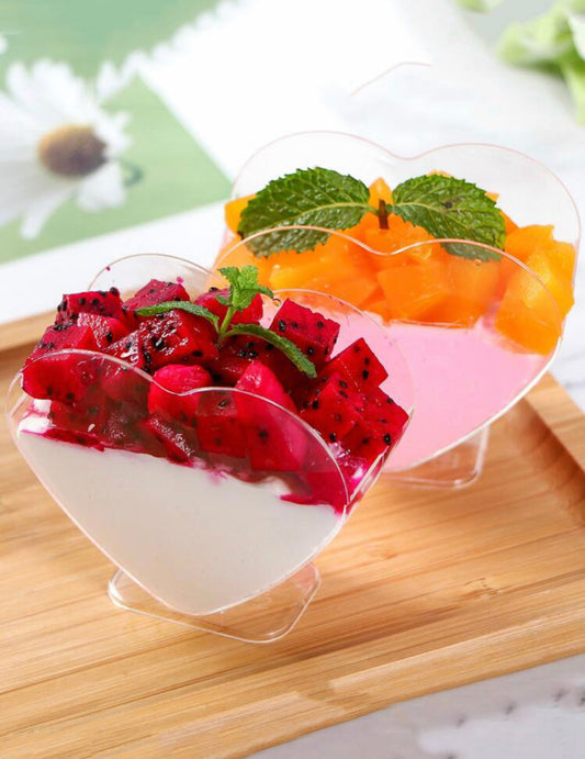 Heart shaped dessert cup