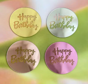 Happy Birthday Disc Toppers
