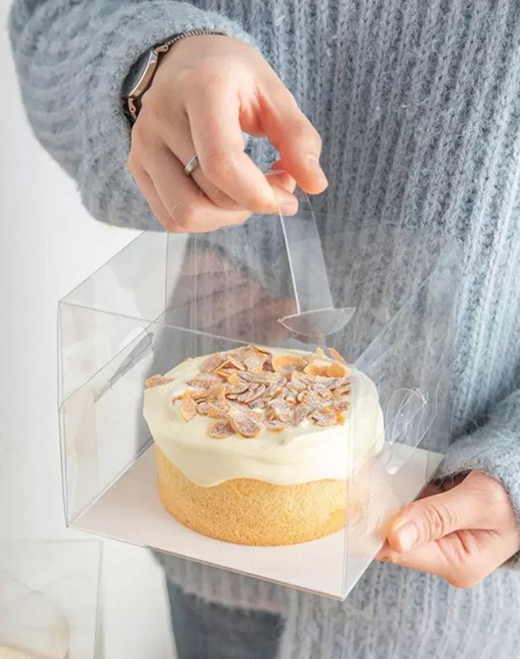 10pcs Portable Transparent Cake Puddings Mousse Boxes Packaging Dessert  Container Dessert Container Without Ribbon Cake Box - Disposable Food  Containers - AliExpress